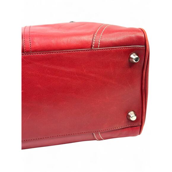 Coach Hamptons Vintage Y2K Red Leather Satchel - Picture 12 of 15